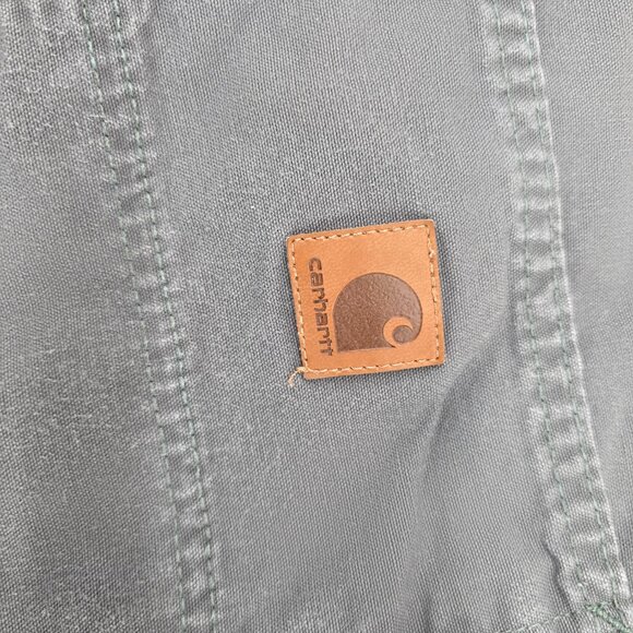 Carhartt Original Dungaree Fit B151 FAT Men's Work Pants Gray 44x30 - Picture 8 of 11